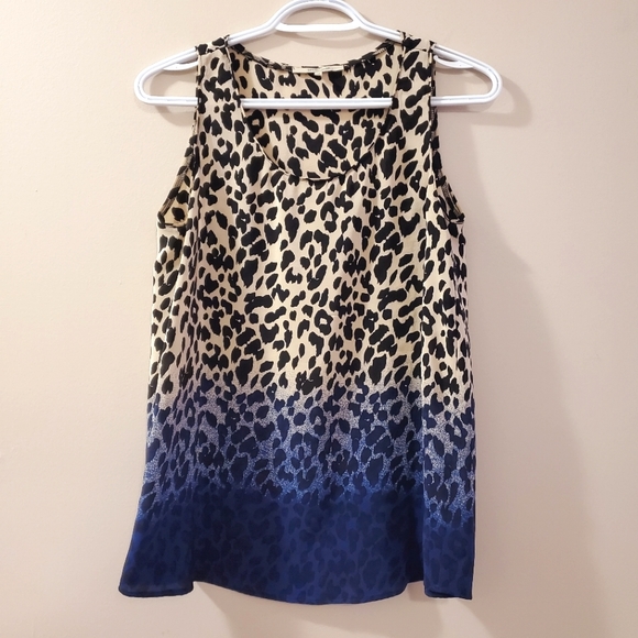 Gerard Darel - 100% Silk 🐆 leopard print ombre top - Picture 1 of 7